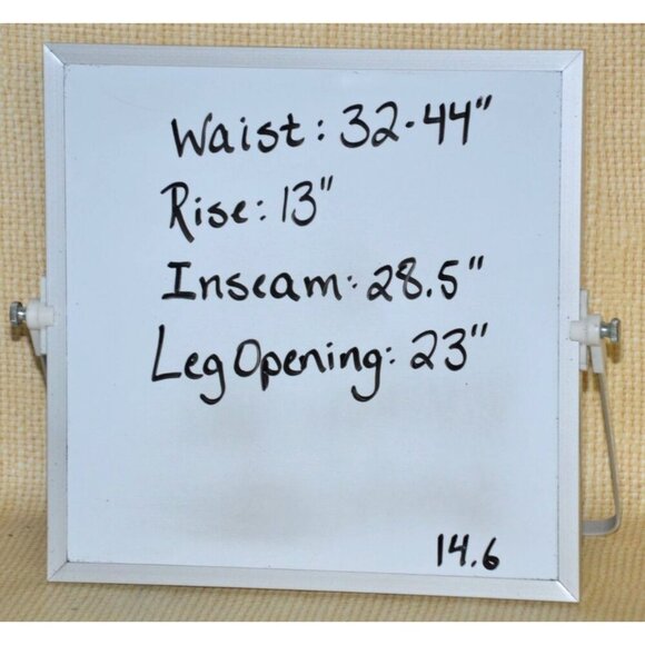 Modern Works Ladies L Black Ribbed Casual Pull On Pants Pockets Wide Leg Comfy - Picture 7 of 7